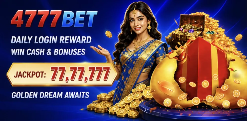 4777bet jackpot promotion banner